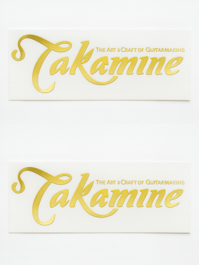 Calcomania takamine dorada min
