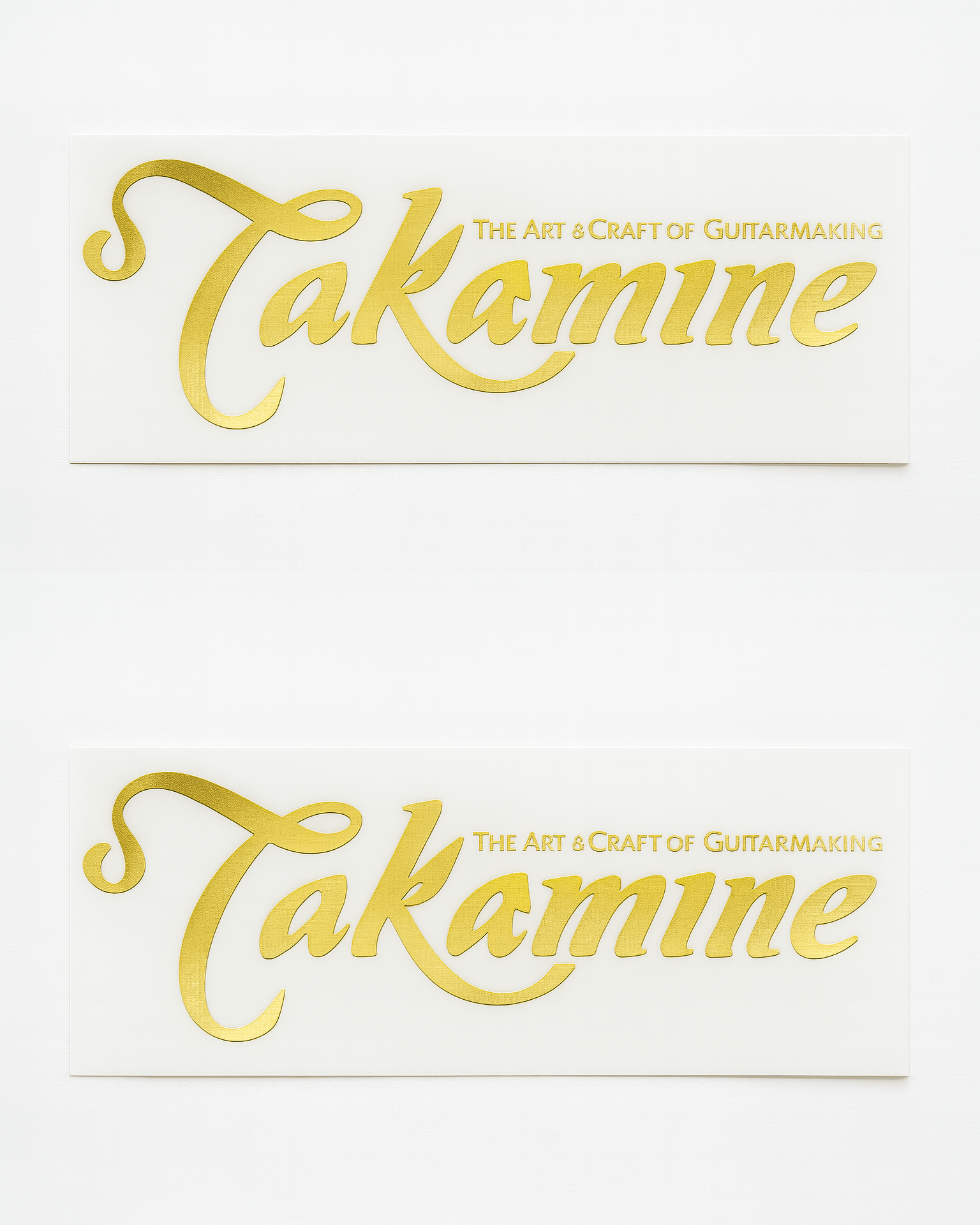 Calcomania takamine dorada min