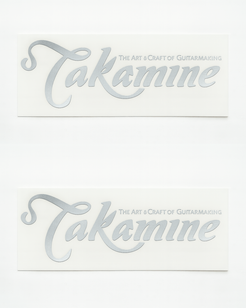 Calcomania takamine plateada min