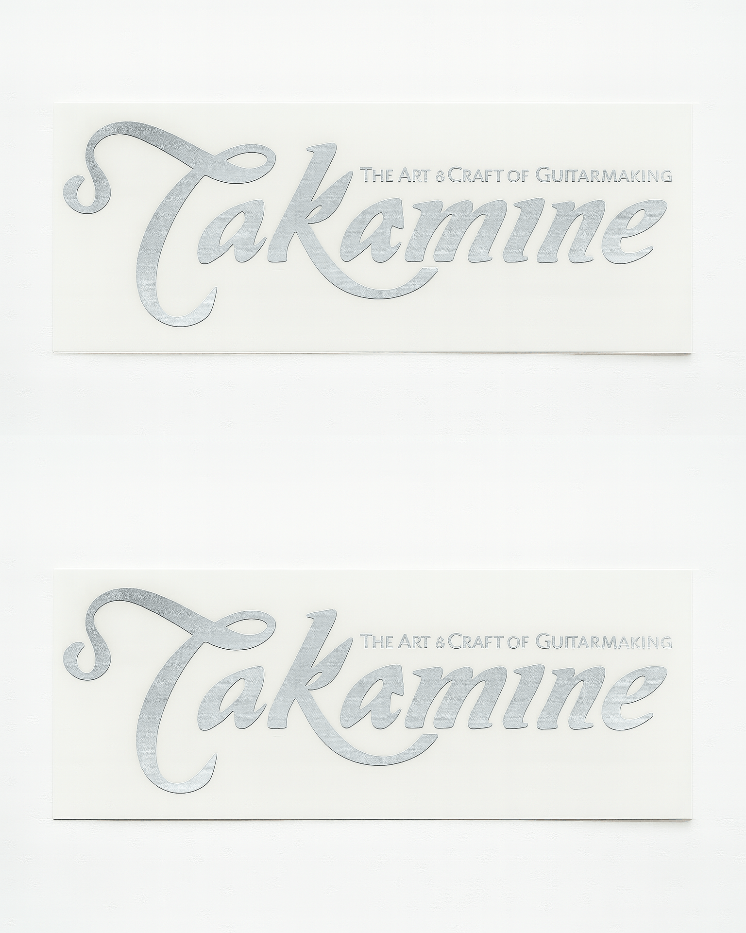 Calcomania takamine plateada min