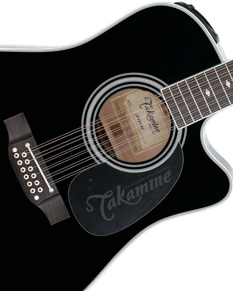 Sticker Calcomania para mica protectora con logotipo Takamine Negro - Image 2