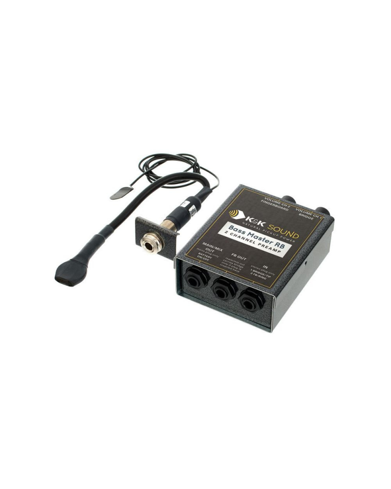 K&K Sound Bass Master RB Plus Rockabilly Pastilla para Tololoche - Image 3