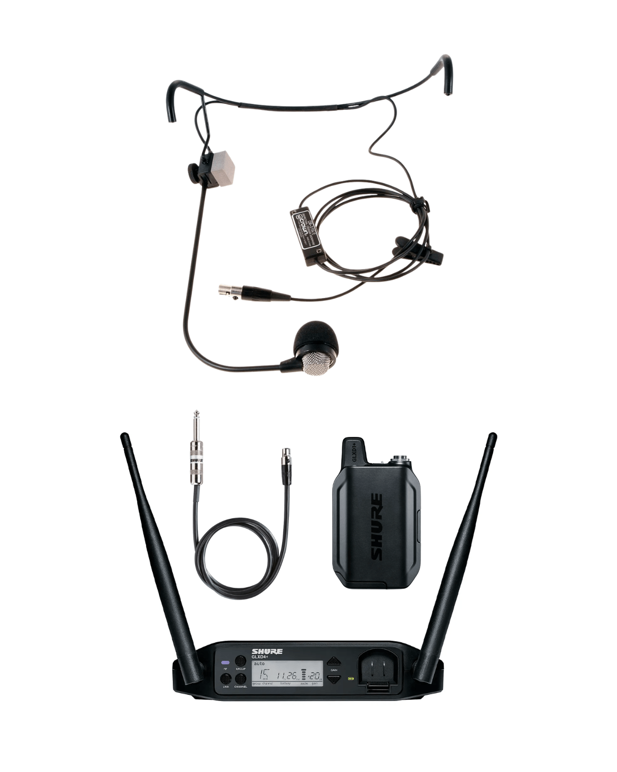 Combo Diadema AKG CM311 AESH + Inalámbrico SHURE GLXD14+