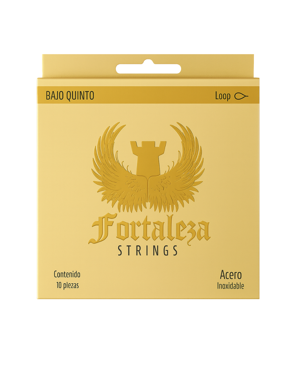 Cuerdas Fortaleza para Bajo Quinto - Acero Inoxidable Loop End