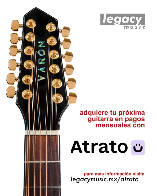 ¿Sabías que ya puedes adquirir una guitarra o docerola en cómodos pagos mensuales? 🤩

Legacy Music con Atrato Pago es una gran opción para que puedas comprar tu instrumento a plazos sin necesidad de tarjeta. Esto significa que puedes llevarte tu guitarra sin dar el pago completo por ella. 

Obtener el crédito es fácil y rápido:

1- Ingresa a legacymusic.mx para seleccionar tu guitarra y configúrala a tu gusto.
2- Agrégala al carrito y llena tus datos de envío.
3- En la sección de pago selecciona “A crédito con Atrato” e inicia tu solicitud.

Llena el formulario en 3 minutos y si tu crédito es aprobado, enviaremos tu instrumento ✔️

Para más información ingresa a legacymusic.mx/atrato 👈🏻

*Todas las solicitudes están sujetas a aprobación por parte de Atrato.